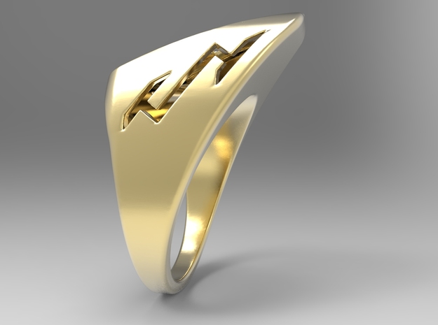 Speedy Ring G in 18k Gold Plated Brass: 10 / 61.5