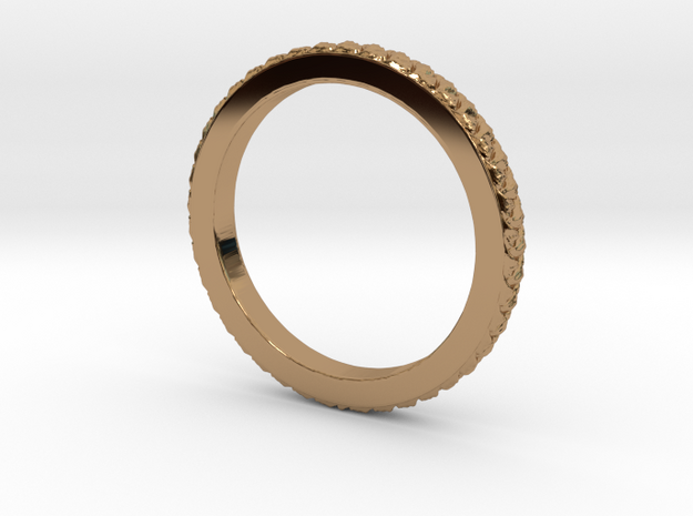 Braided Ring Sizes 4 thru 13 in Polished Brass: 9 / 59