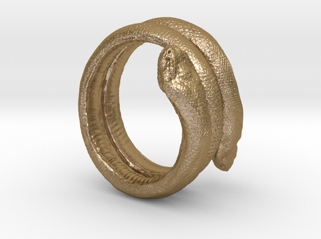 Snake Bracelet in Polished Gold Steel