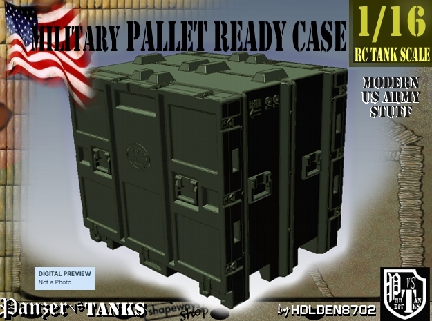 1-16 MM08 Pallet Ready Case in Green Processed Versatile Plastic