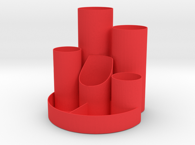 Penholder 2 in Red Processed Versatile Plastic