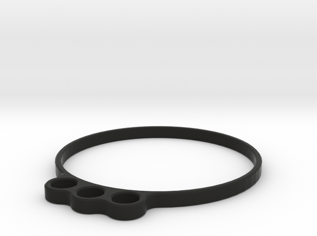 2650 - Wire routing sleeve, 3-wire w/ring (B64) in Black Natural Versatile Plastic