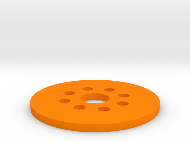 Bussard Dome Assembly - 1:650 - For DLM Parts - 02 in Orange Processed Versatile Plastic
