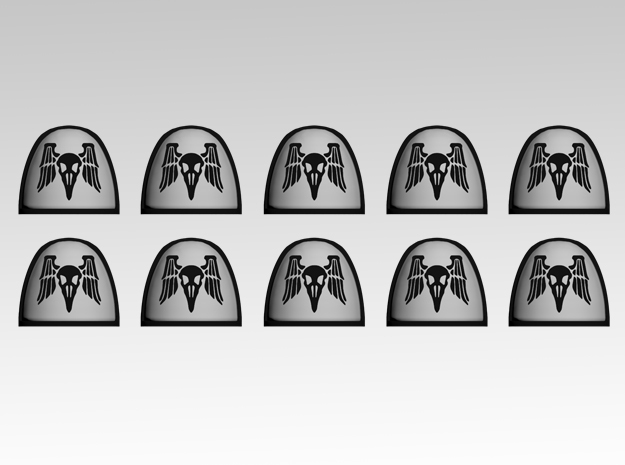 Raven Command 1 V.4 Shoulder Pads x10 in Tan Fine Detail Plastic