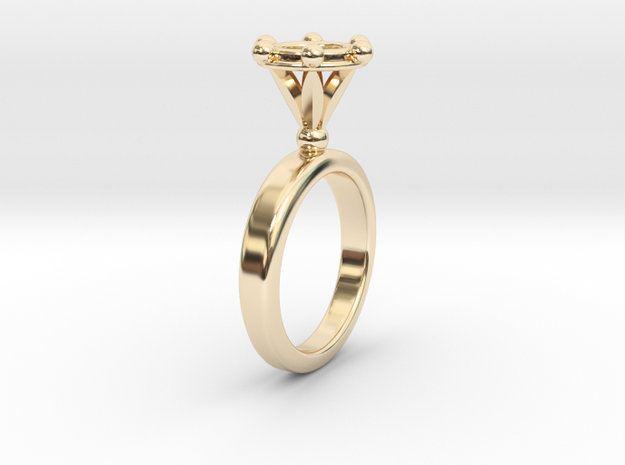 Ring Byzantinium in 14k Gold Plated Brass: 5.5 / 50.25