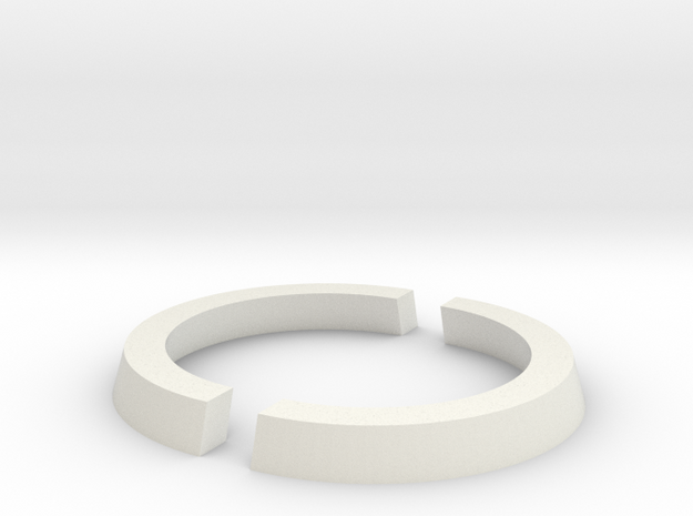 25mm to 32mm Cut Ring in White Natural Versatile Plastic