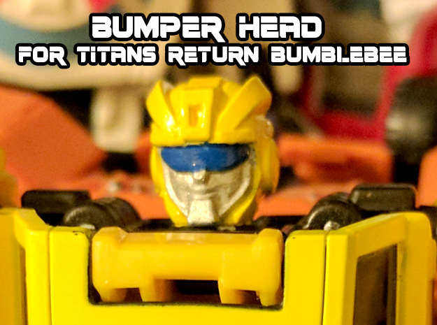 Bumper Head for Titans Returns Bumblebee in Tan Fine Detail Plastic