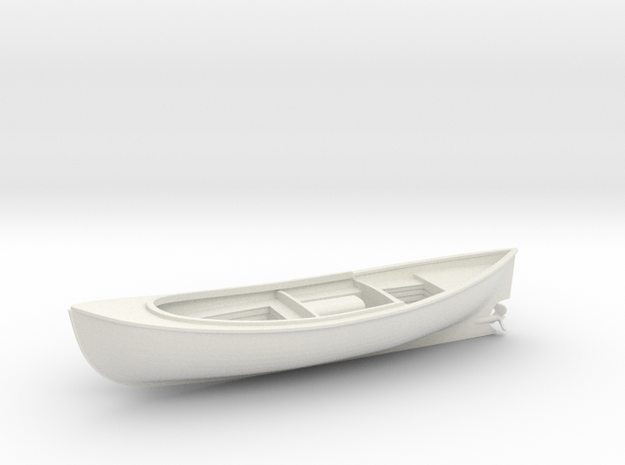1/36 USN 26ft Whaleboat in White Natural Versatile Plastic