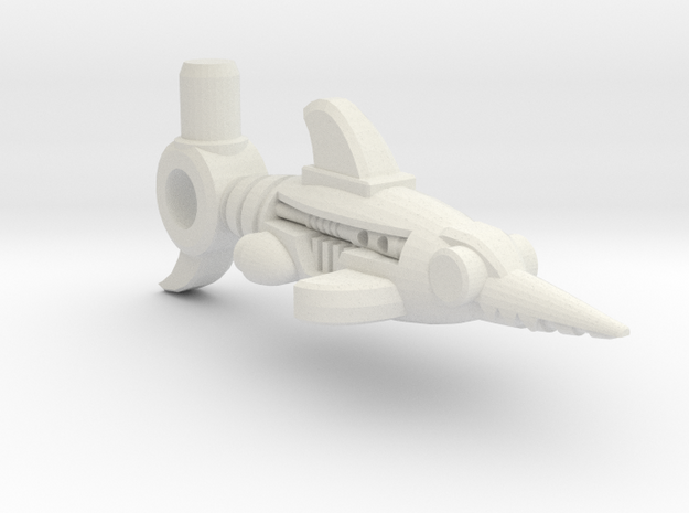 BMOG Splashpoint (ichthyosaurus/ray pistol) in White Natural Versatile Plastic