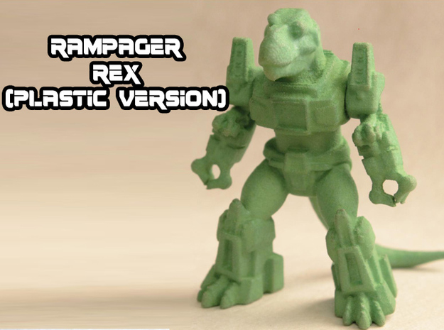 Rampager Rex in Green Processed Versatile Plastic
