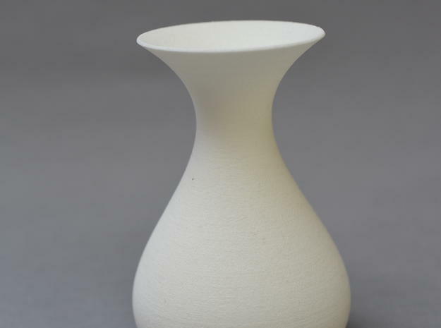 Math Vase in White Natural Versatile Plastic