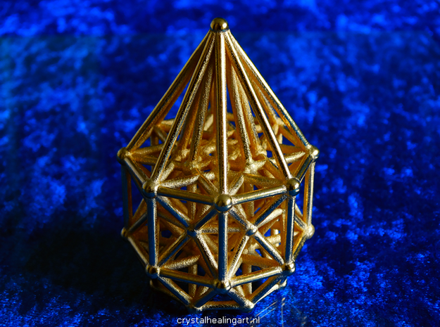 Tesseract Matrix Stargate in Polished Bronzed Silver Steel