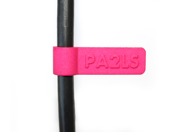 Cable name tag (5mm) in Pink Processed Versatile Plastic