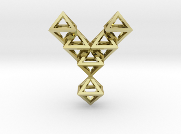 Y Letter Pendant. All Alphabet on demand. in 18k Gold Plated Brass