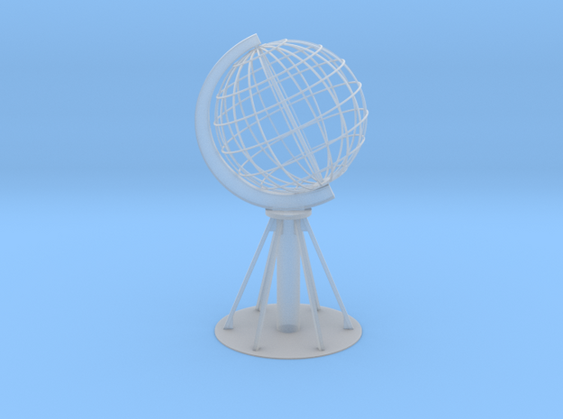 Northcape Globe with base in Tan Fine Detail Plastic