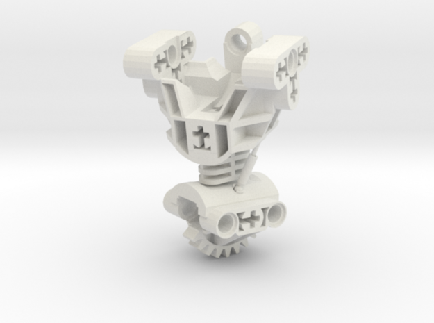 Articulated Bionicle Toa Mata Torso in White Natural Versatile Plastic