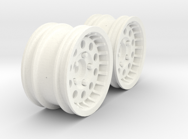 Wheels - M-Chassis - 037 Style - 3mm Offset in White Processed Versatile Plastic