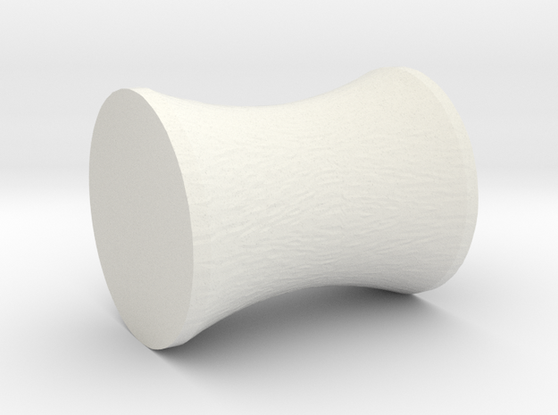 Mw's Concave Spacer in White Natural Versatile Plastic