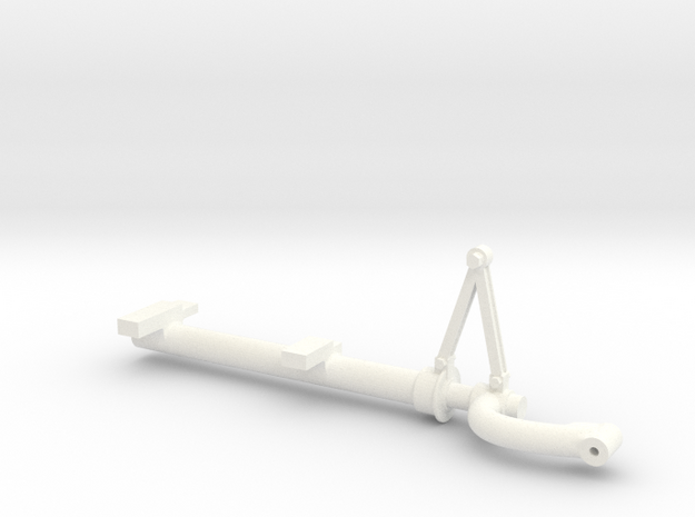 Whirlwind Front Starbrd Final Undercarriage in White Processed Versatile Plastic