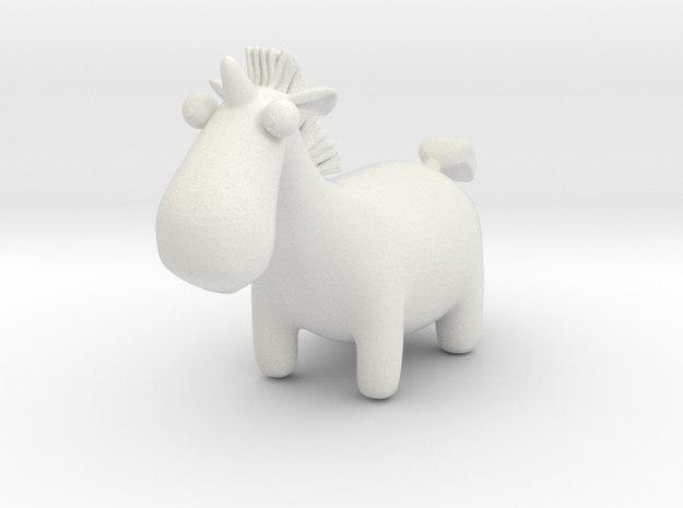 Cute Unicorn in White Natural Versatile Plastic
