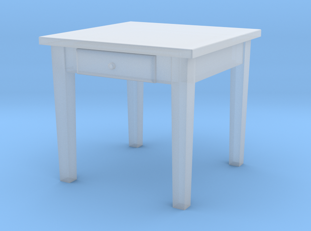 H0 Kitchen Table Square - 1:87 in Tan Fine Detail Plastic