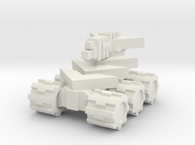 Rim Bastion Mini Tank in White Natural Versatile Plastic
