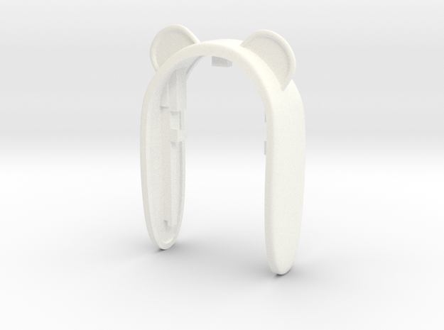 PANDA KEY FOB  in White Processed Versatile Plastic