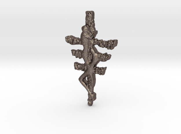 Rosaria's Fingers Sigil in Polished Bronzed Silver Steel: Small