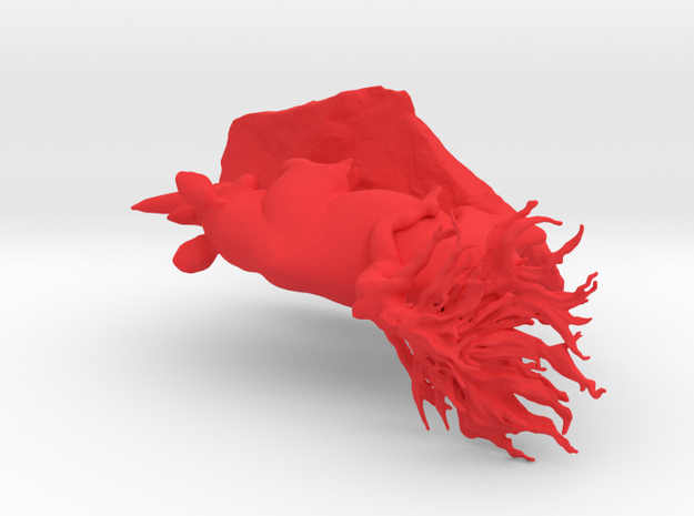 Rhino Rider 75mm in Red Processed Versatile Plastic
