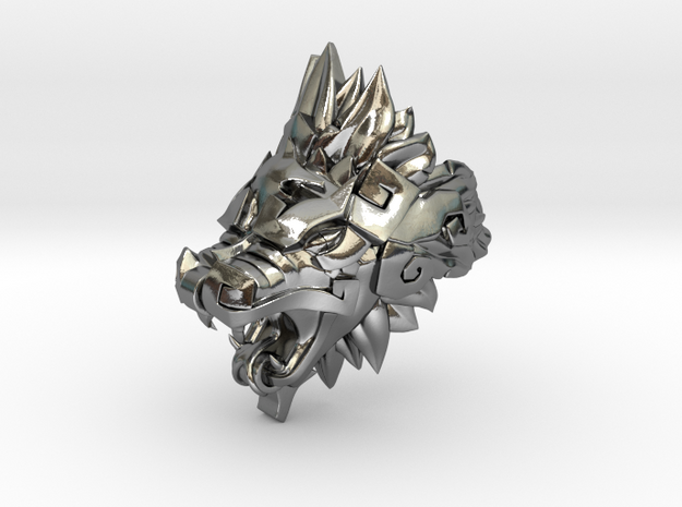 Quetzalcoatl Ring in Polished Silver
