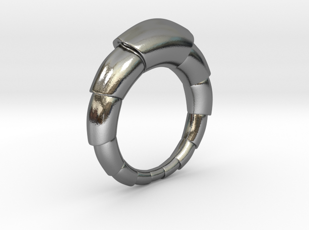  Mats - Ring in Polished Silver: 6 / 51.5