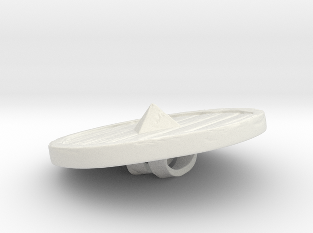 Woodenshield from Stonetowers in White Natural Versatile Plastic: Small