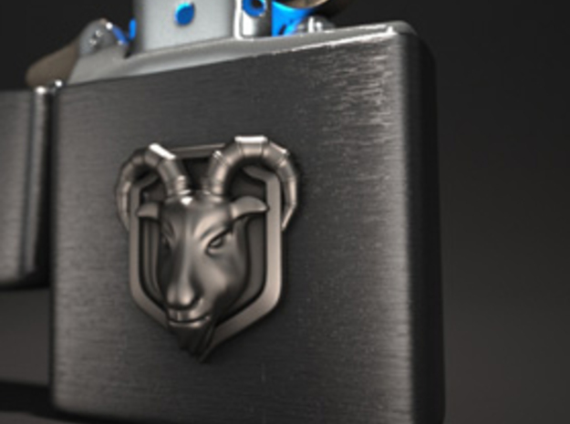 Goat(Emblem) in Polished Silver