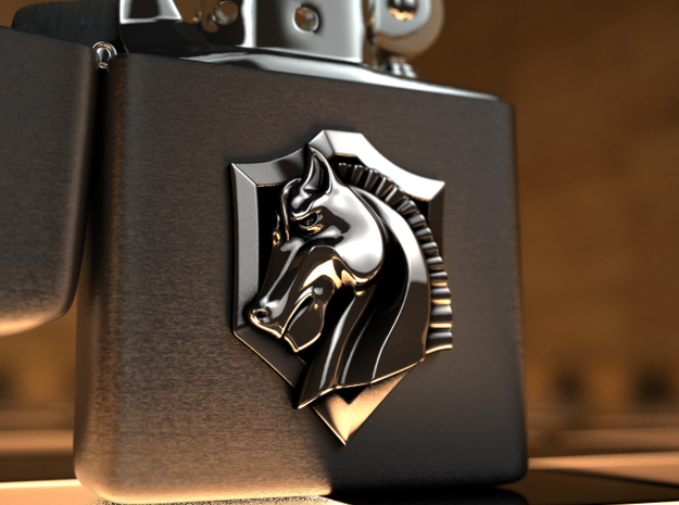 Knight Dream(emblem) in Polished Silver