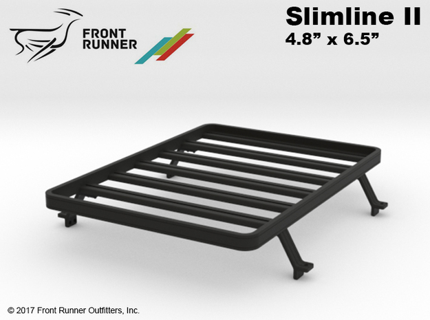 FR10025 Slimline II Bed Rack 4.8 x 6.5 in Black Natural Versatile Plastic