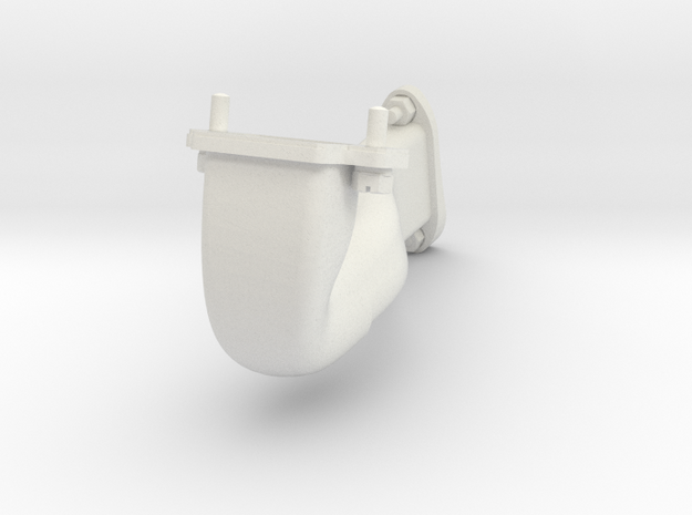 Le Rhone- 80hp - Intake Assembly - 1:4 Scale in White Natural Versatile Plastic
