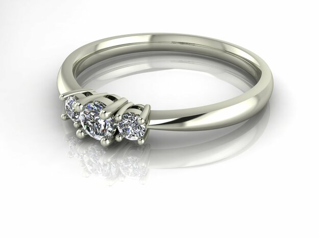 Classic Solitaire 16 NO STONES SUPPLIED in Fine Detail Polished Silver