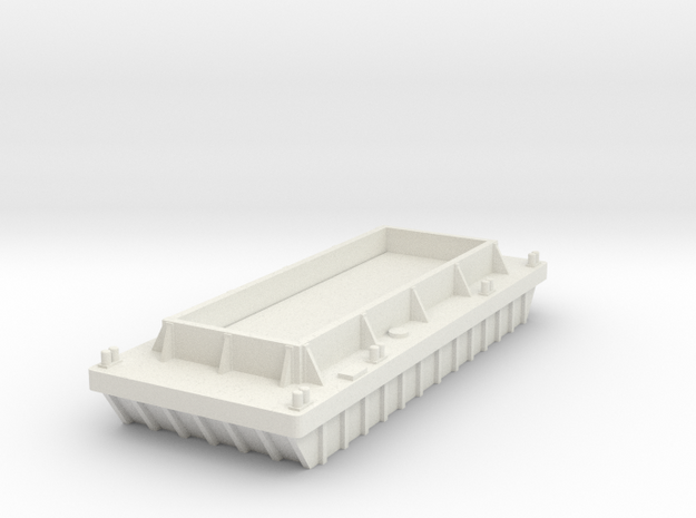 Barge to Create your own Theme N Scale in White Natural Versatile Plastic