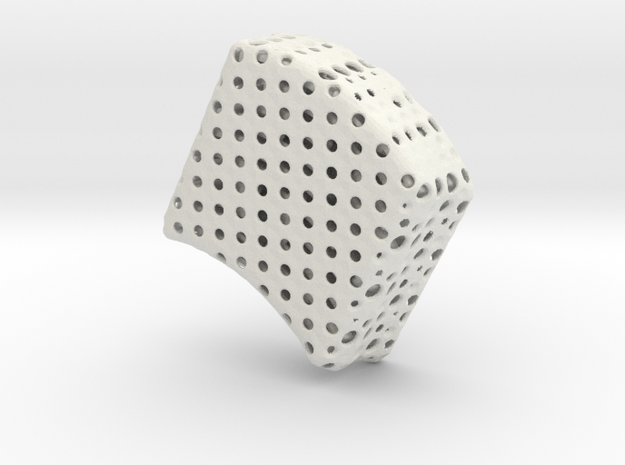 Truncated Icosahedron Sphere (3 copies needed) in White Natural Versatile Plastic