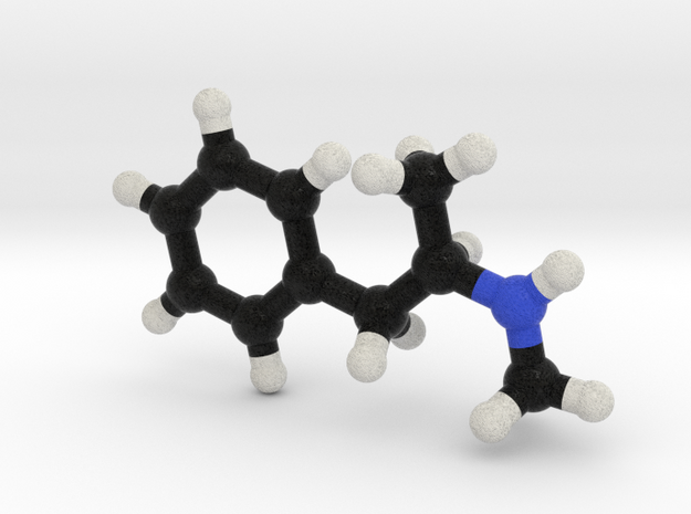 MethAmphetamine (Crystal Meth) Molecule. 3 Sizes. in Full Color Sandstone: 1:10