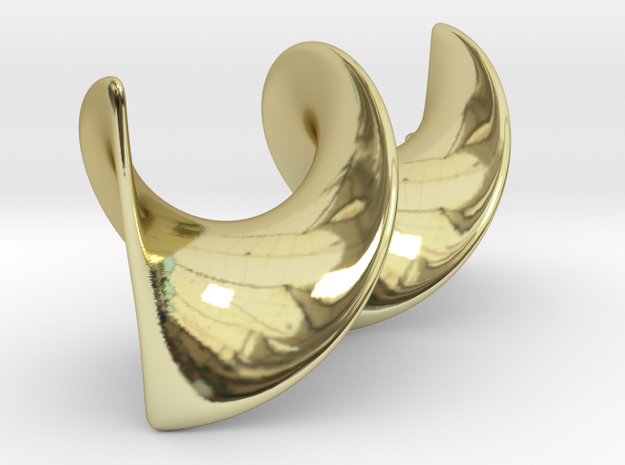 Elegant Z-DNA in 18k Gold Plated Brass