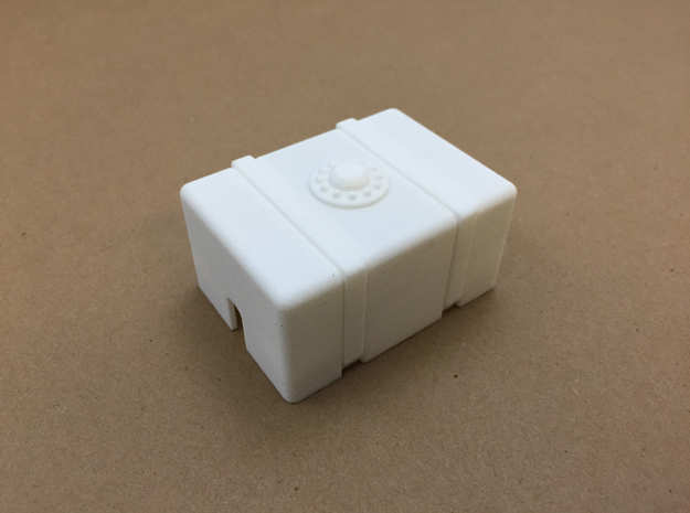 Magnetic Monster Truck Fuel Cell Receiver Box Top in White Natural Versatile Plastic: 1:10