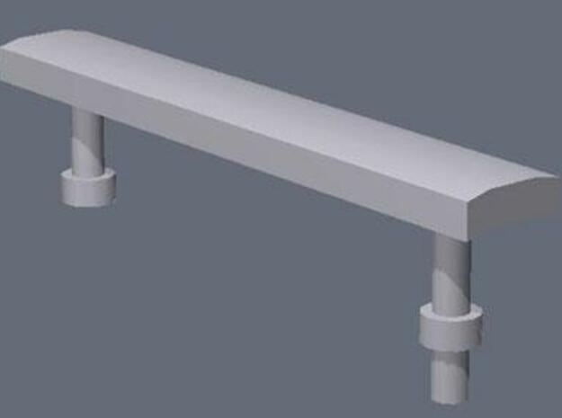 28mm/1:56th benches set 1 in White Natural Versatile Plastic