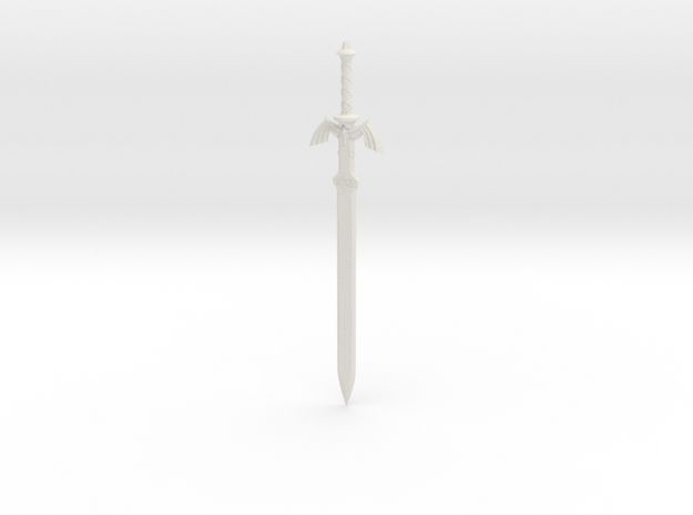 "BotW" Master Sword in White Natural Versatile Plastic: 1:12