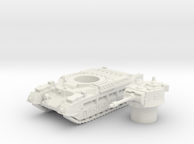 Matilda II tank (British tank)  1/100 in White Natural Versatile Plastic
