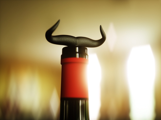 Bullhorn Corkscrew in Matte Black Steel