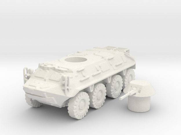 BTR- 60 vehicle (Russian) 1/100 in White Natural Versatile Plastic