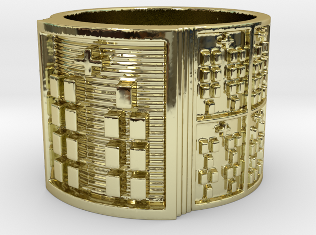 OBARAYEKUN Ring Size 14 in 18k Gold Plated Brass