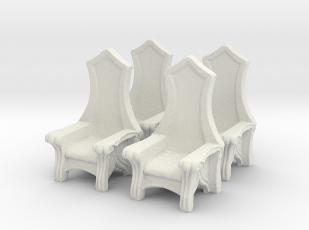 Chair: Elvish: V3 in White Natural Versatile Plastic