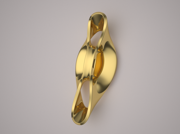 Triple Cube Gold 053 in 14K Yellow Gold